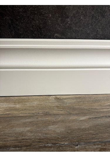 20 Cm Yalı U Modeli Pvc Kaplama Lake Beyaz Süpürgelik