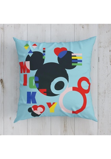 Taç Lisanslı Kırlent Mickey Funny 40x40
