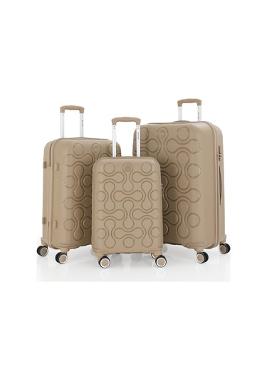 Mçs Üçlü Polipropilen Valiz Seti V376 S23sy1000029-set 00026 Şampanya
