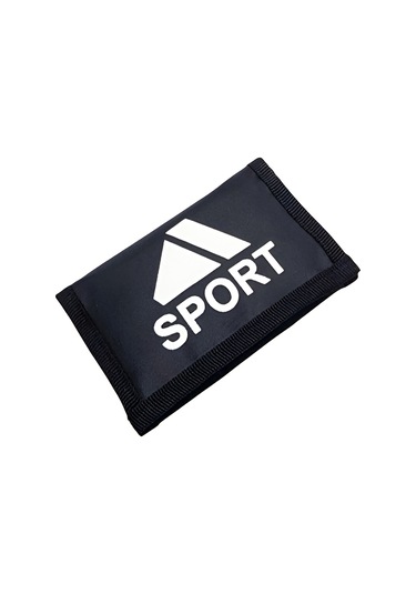 Cırt Cırtlı Kapak Fermuar Para Bölmeli Unisex İnterpeks Kumaş Çocuk Spor Cüzdan