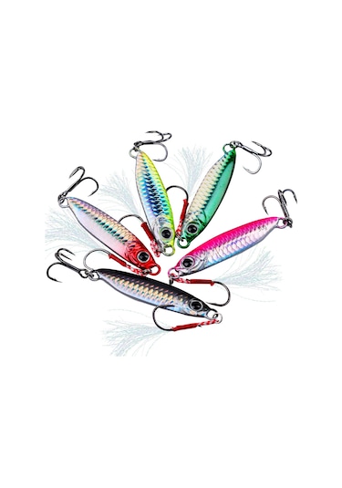 5 Adet Balıkçılık Yemi Seti Açık Deniz Balıkçılığı Trolleme Tekne Balıkçılığı Yapay Yem Seti Simüle Balıkçılık Yemi Balıkçılık Aksesuarı