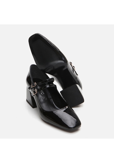 Hotiç Mary Jane Siyah Kadın Kalın Topuk 01ayh294910a100 Siyah