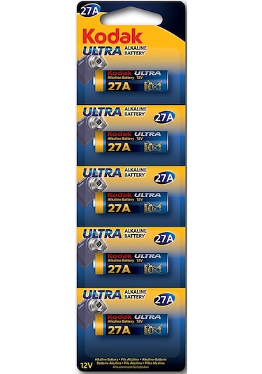 Kodak 27A Ultra Alkalin Serisi Pil 5'li