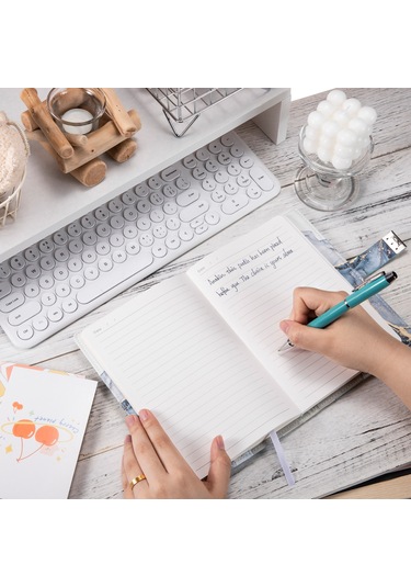 Tuomeng A5 Moda Şifre Kitabı Kilitli Yaratıcı Hesap Notu Dizüstü Şifre Kitabı-mor