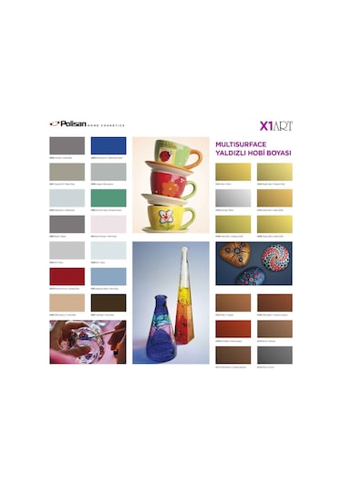 Polisan X1 Art Vernikli Hobi Boyası Abanoz 120 ML