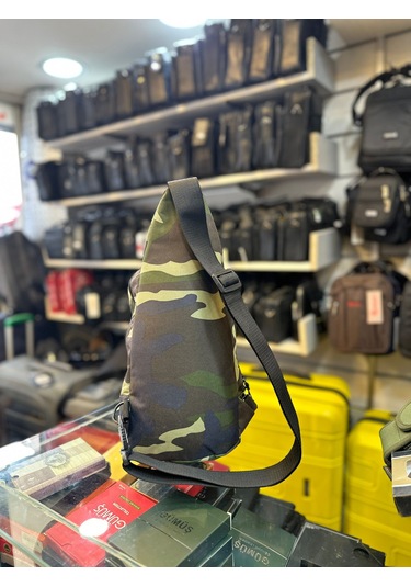 Bagslab Kamuflaj Desen Erkek Çapraz Omuz Çantası-1056