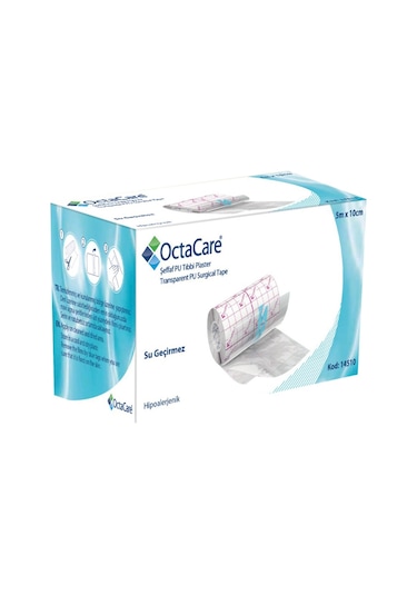 Octacare Şeffaf PU Yara Örtüsü Banyo Bandı 10 CM x 5 M