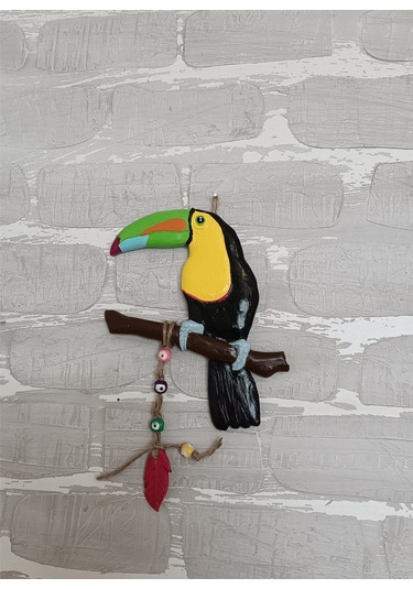 Dekoratif Tukan Kuşu Farklı Renklerde Kutulu 2 Adet