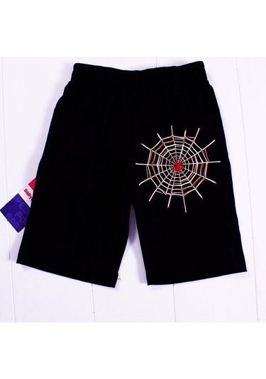 1-2-3 Yaş Örümcek Adam Kapişonlu Erkek Çocuk Takımı Kırmızı Kırmızı