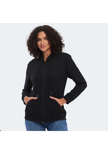 Slazenger KOLLEEN I Kadın Sweatshirt Siyah