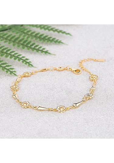 Altın Çiçek Bileklik Orman Tarzı Basit Bileklik