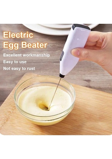 Ulzyvf Yumurta Taşınabilir Süt Mutfak Mini Mikseri Mavi Mavi Makinesi Köpürtücü Köpürtücü Karıştırıcı Kahve El Çırpma Çırpıcı Cappuccino Blender Aracı Adet 1 Fx Mavi