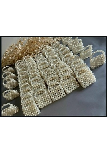 İnci Çanta Dağıtmalık 10 Adet Kına Düğün Nikah Hediyelik Nedime