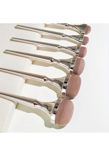 Honeybeeshop 9 Parça Sarhoş Altın Makyaj Fırça Seti Yumuşak Kıllar Pudra Allık Fondöten Tüm Ciltler