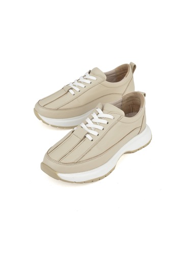 Ziya, Kadın Hakiki Deri Sneaker 1511050z2052 Bej 1511050z2052 340 Bej