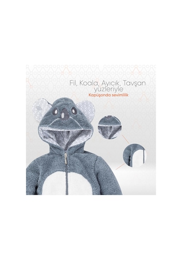 Gezenbebe Hero Kahraman Kapüşonlu Welsoft Bebek Tulum Çok Renkli
