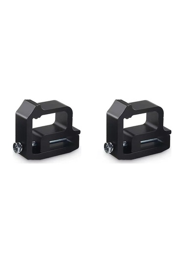 Kamyon Kapak Yüksek Dayanıklı Alüminyum Montaj Klipsleri, Siyah, 2 Adet, Sabit Kurulum Gereci