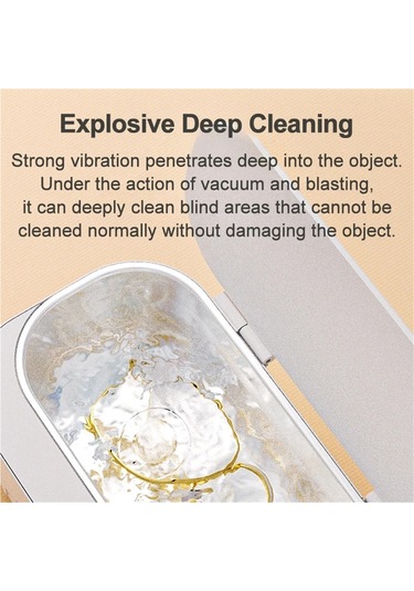 Jialan 400ml Ultrasonik Temizleyici Diş Ultra Sonic Banyo 47khz