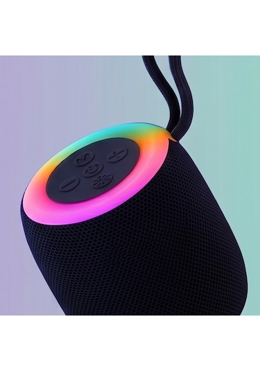 Bluetooth Hoparlör Kablosuz Taşınabilir Rgb Hoparlör Renkli Işıklı
