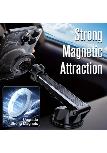 Chuangyinshop Manyetik Araç Telefon Tutucu, Siyah Evrensel Gösterge Paneli Askılı