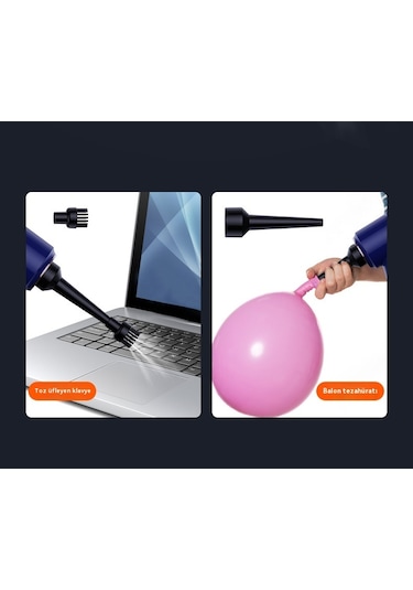 Aurora Emme ve Üflemeli 3in1 Kablosuz Araç Elektrikli Süpürgesi