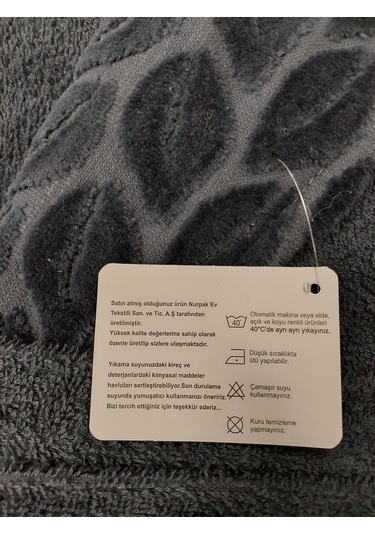 Nurpak Battal Boy Tek Bornoz Şalyaka-hazal Antrasit Beden2xl-3xl Antrasit