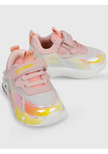 Civil Sport Kız Çocuk Spor Ayakkabı 21-25 Numara Pudra Pudra