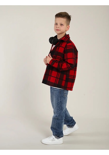 Onıc Çocuk Ekoseli Gömlek 271443473 Kırmızı