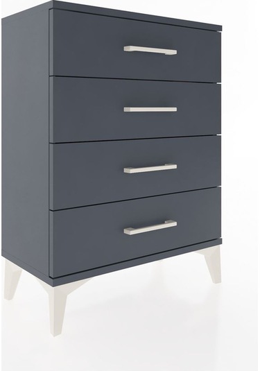 Arges Komodin 2 Raflı 60x30x80 Antrasit-antrasit Antrasit