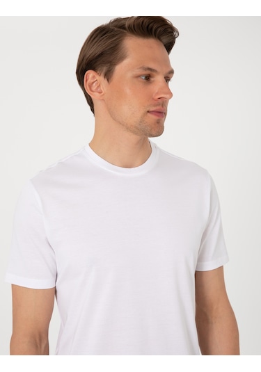 Pierre Cardin Erkek Beyaz Tişört Basic 50302560-vr013 Beyaz