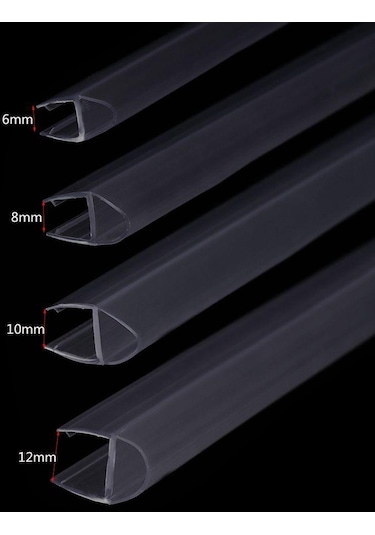 Banyo Kauçuk Donanım Pencere Contası Cam Kapı Hava Şeridi Su Bölmesi Sızdırmazlık Şeritlerini Önleyin C-6mm