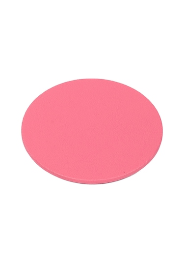 Pembe Oval Deri Bardak Altlığı Pembe
