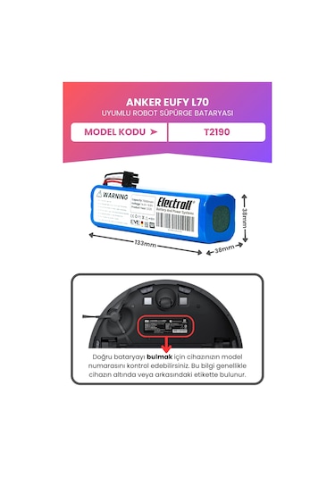 Anker Eufy L70 Hybrid Batarya Ultra Yüksek Kapasite 7.000mah