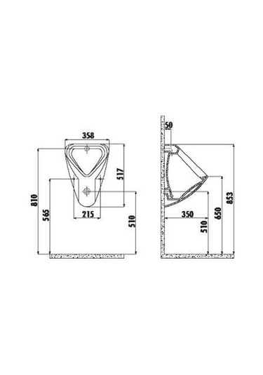 Creavit Pisuvar Üstten Su Girişli Tp630