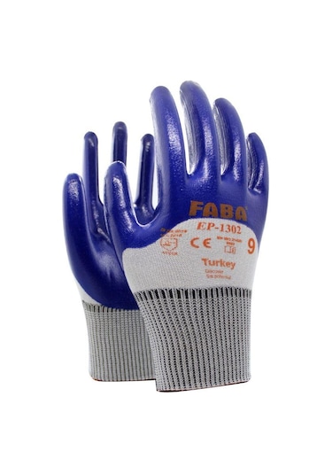 Faba Ep-1302 Nitril Polyester Eldiven No 9/l