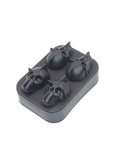 Cbtx Kafatası Kuru Kafa Silikon Yaratıcı Buz Kalıbı Siyah