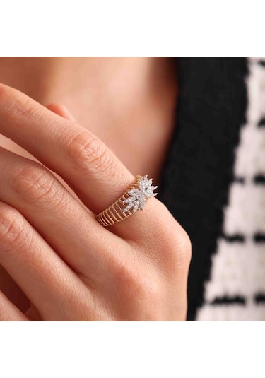 Parla Design Altın Yüzük T12895 Renkli