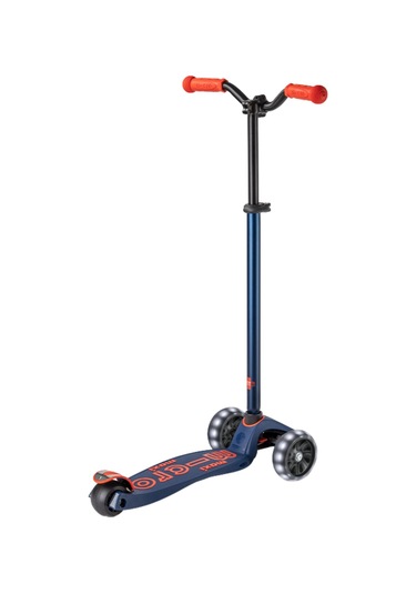 Micro Maxi Deluxe Pro Led 3 Tekerli Işıklı Çocuk Scooter Navy Red