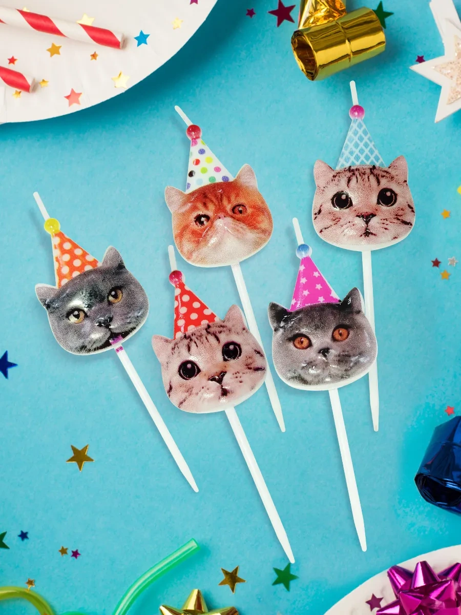 Infant Kedi Figürlü Pasta Mumu 287734027 Diğer