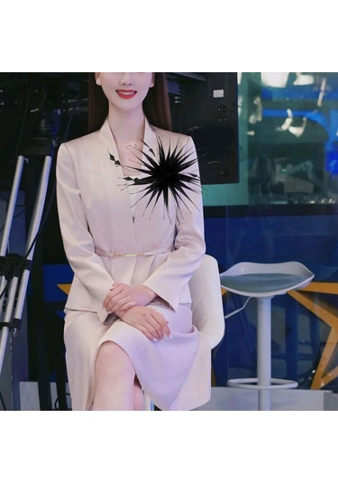 Suntek Çiçek Tüy Broş El Yapımı Saç Tokası 26,8-cm-siyah Siyah