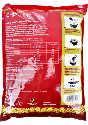 Chefline Panko Ekmek Kırıntısı 1 KG