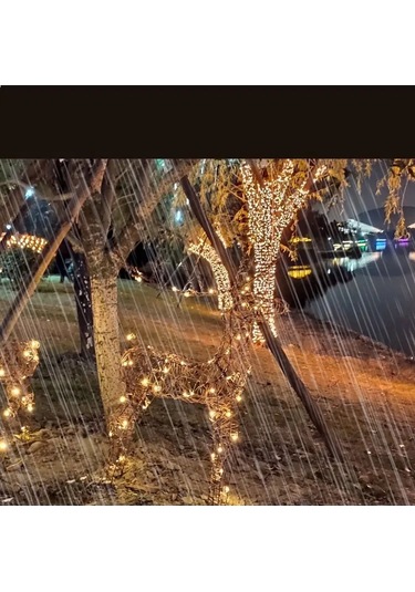 Twin Fox Solar Enerjili 10 Metreli Çiçek Işıklı Çarşaf 133655276 Beyaz