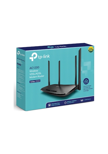 Tp-Lınk Archer Vr300 4Port 1200Mbps Adsl/Vdsl Modem