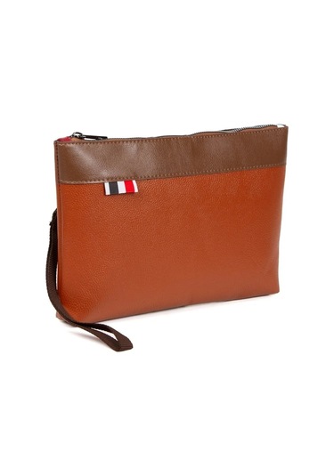 Tuldar Deri El Askılı Dosya Evrak Günlük Portföy & Clutch Çanta Tul527 Taba