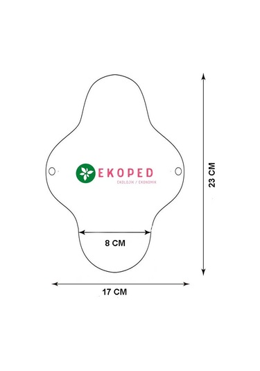 Ekoped Doğal Yıkanabilir Kadın Pedi Normal 12'li