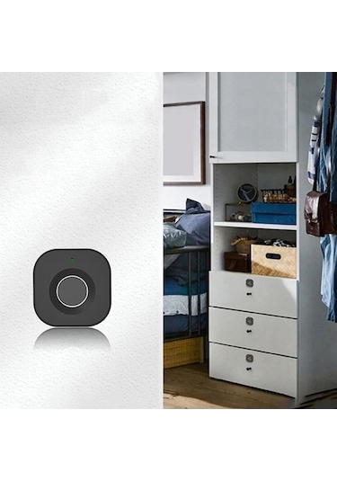 Fastbuy Parmak İzi Kilitli Ahşap Çekmece Dolap Ahşap Kutu Suntek