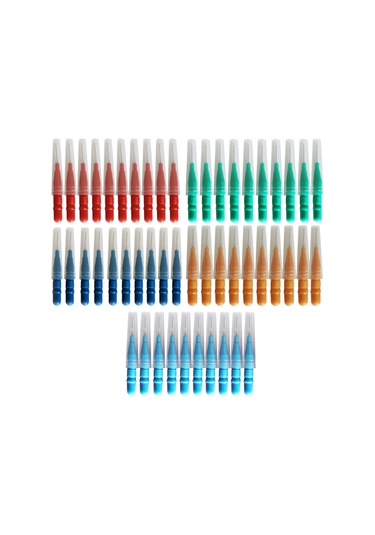 Wezone 50'li Paket Diş Arası Fırçası - Seyahat Ve Günlük Kullanım İçin Taşınabilir Diş Temizleme Fırçası