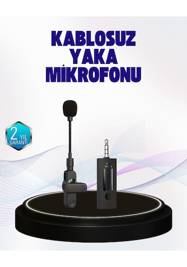 360 Derece Ses Algılamalı Type C Şarjlı Yaka Mikrofonu