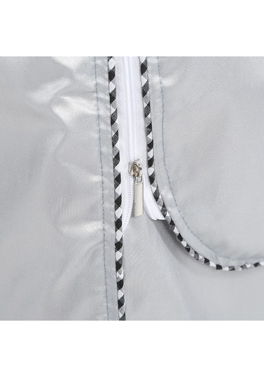 Tenfowee S Boyutu Ön Açık Drum Makine Kılıfı - Gümüş Kaplama Poliester, Su Ve Güneş Korumalı, Reçine Tasarımı Diğer