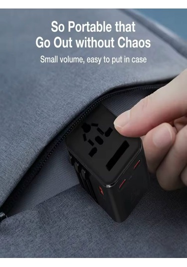 Fc-21 25w Global Seyahat Şarj Aleti - 1 Usb-a, 2 Type-c, 1 Ac Pri